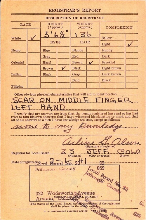 1st Lt. Dingwell, Laverne G. Draft Card -2.jpg