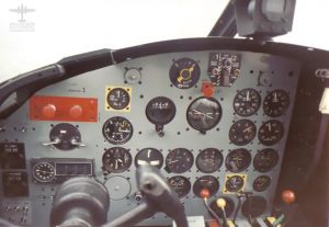 A cockpit view of 43-22660, Tanker 3, date unknown.